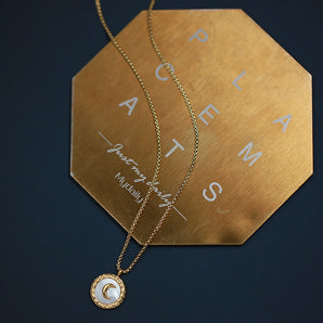 LUNA - 18K or collier fashion et simple