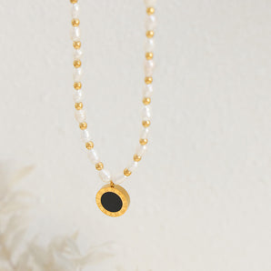 PERLE - pendentif en or 18K avec perles